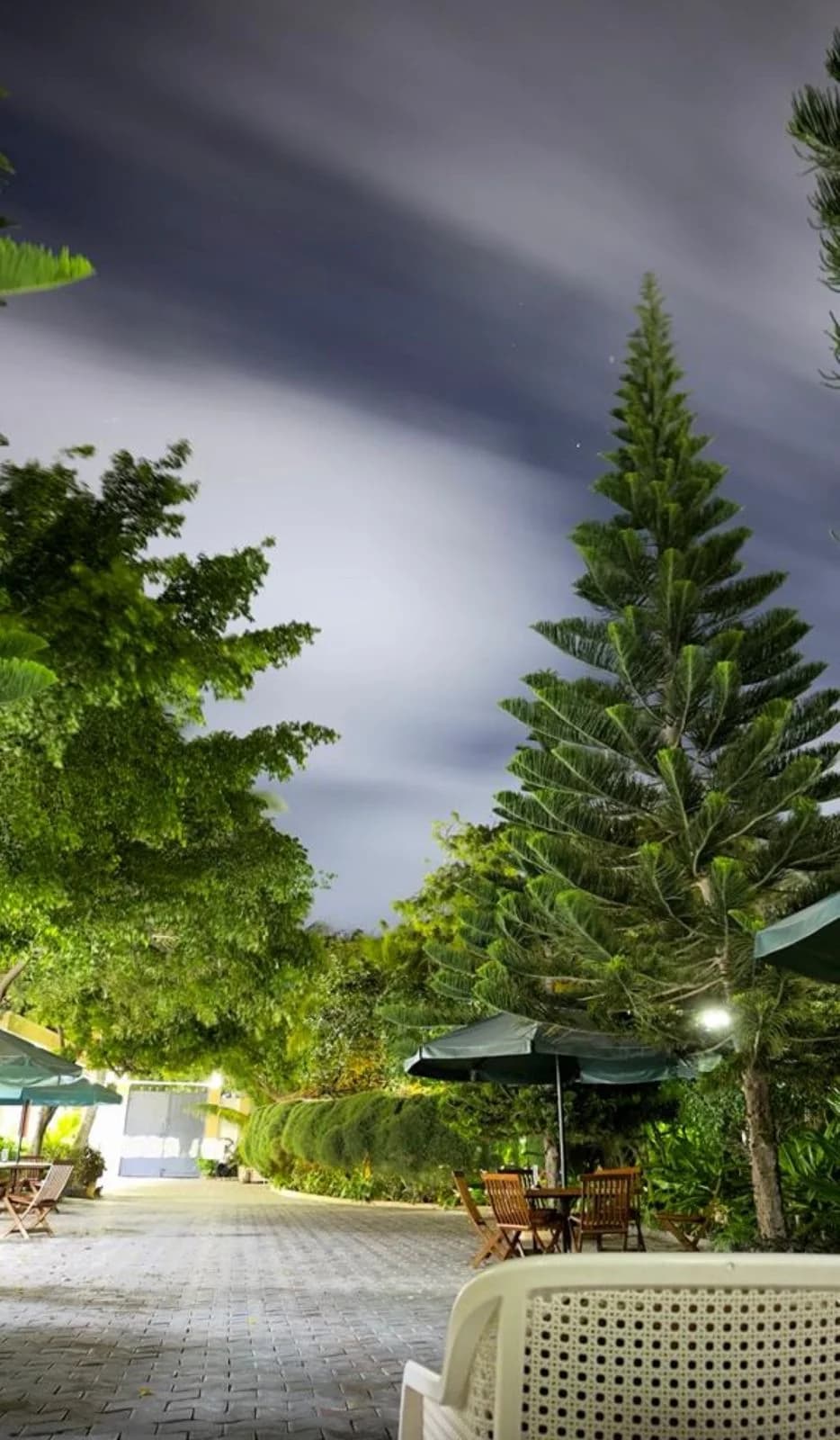 Hotel exterior night